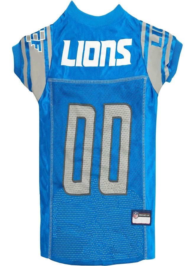 Pets First NFL Detroit Lions Dog Jersey, Size Small, Football Shirt Costume for Pet, Dog Sports T-Shirt, NFL Team Clothing for Cats, Licensed Pet Apparel Available in 7 Sizes and 32 Teams - Image 1